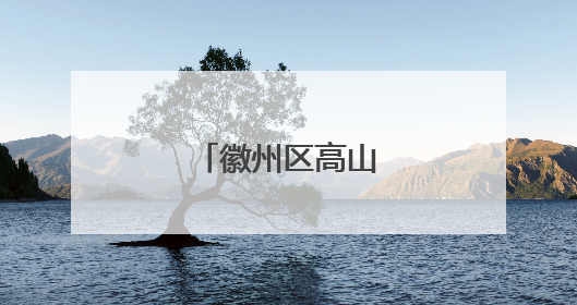 徽州区高山水稻种植忙