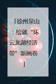 徐州泉山：绘就“环云龙湖经济带”新画卷