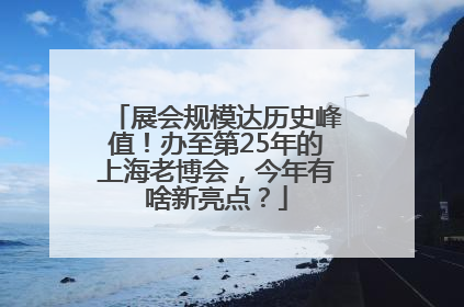 展会规模达历史峰值！办至第25年的上海老博会，今年有啥新亮点？