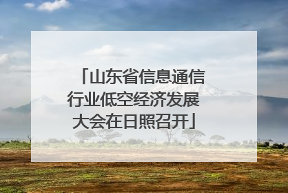 山东省信息通信行业低空经济发展大会在日照召开