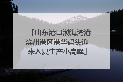 山东港口渤海湾港滨州港区港华码头迎来入夏生产小高峰