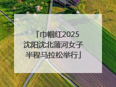 巾帼红2025沈阳沈北蒲河女子半程马拉松举行