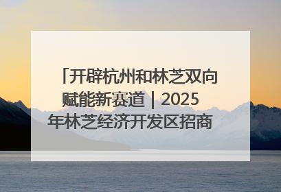 开辟杭州和林芝双向赋能新赛道｜2025年林芝经济开发区招商引资（杭州）推介展销活动在杭举办