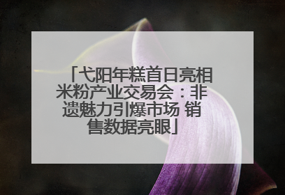 弋阳年糕首日亮相米粉产业交易会：非遗魅力引爆市场 销售数据亮眼
