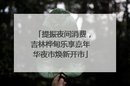 提振夜间消费，吉林桦甸乐享嘉年华夜市焕新开市