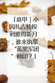 意甲｜小因扎吉转投利雅得新月，谁来执掌“蓝黑军团”帅印？