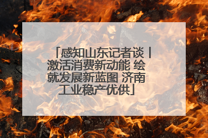 感知山东记者谈丨激活消费新动能 绘就发展新蓝图 济南工业稳产优供