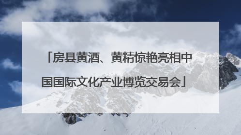 房县黄酒、黄精惊艳亮相中国国际文化产业博览交易会