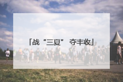 战“三夏” 夺丰收