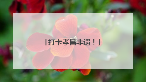 打卡孝昌非遗！