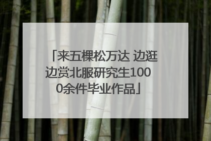 来五棵松万达 边逛边赏北服研究生1000余件毕业作品
