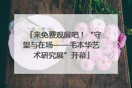 来免费观展吧！“守望与在场——毛本华艺术研究展”开幕