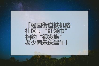 杨园街道铁机路社区：“红领巾”相约“银发族” 老少同乐庆端午