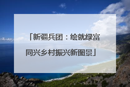 新疆兵团：绘就绿富同兴乡村振兴新图景