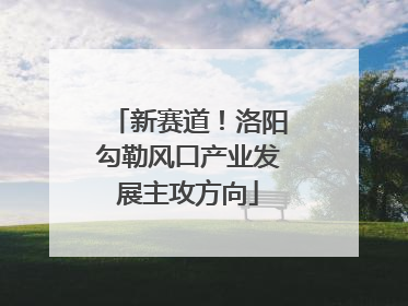 新赛道！洛阳勾勒风口产业发展主攻方向