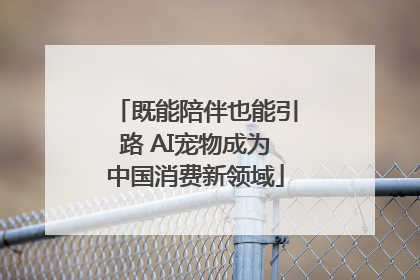 既能陪伴也能引路 AI宠物成为中国消费新领域
