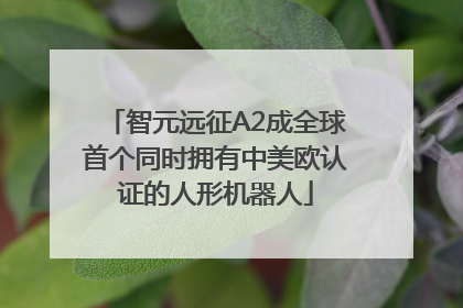 智元远征A2成全球首个同时拥有中美欧认证的人形机器人