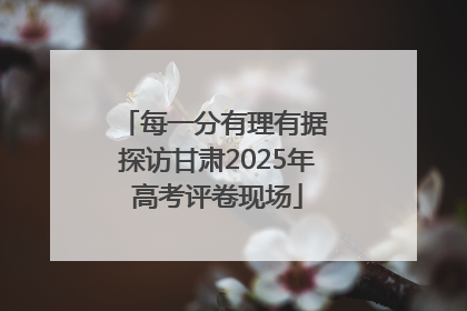 每一分有理有据 探访甘肃2025年高考评卷现场