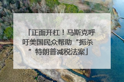 正面开杠！马斯克呼吁美国民众帮助“扼杀”特朗普减税法案