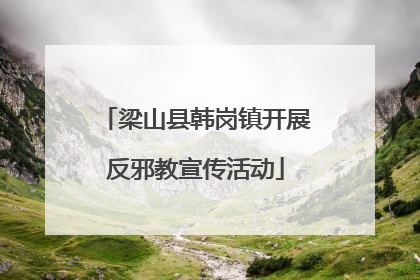 梁山县韩岗镇开展反邪教宣传活动