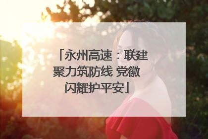 永州高速：联建聚力筑防线 党徽闪耀护平安