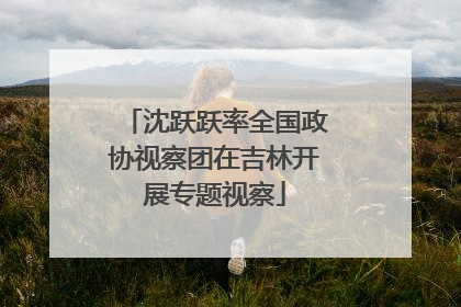 沈跃跃率全国政协视察团在吉林开展专题视察