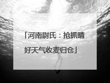 河南尉氏：抢抓晴好天气收麦归仓