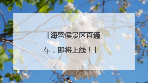 海昏侯景区直通车，即将上线！