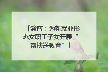 淄博：为新就业形态女职工子女开展“帮扶送教育”