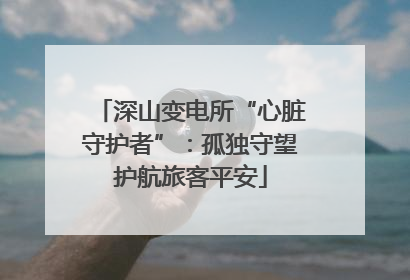 深山变电所“心脏守护者”：孤独守望护航旅客平安