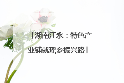 湖南江永：特色产业铺就瑶乡振兴路