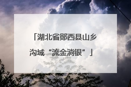 湖北省郧西县山乡沟域“流金淌银”