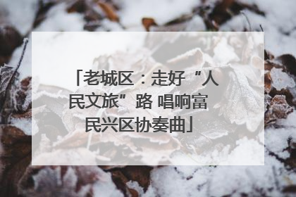 老城区：走好“人民文旅”路 唱响富民兴区协奏曲