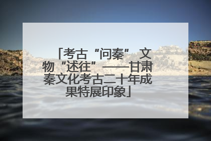 考古“问秦” 文物“述往”——甘肃秦文化考古二十年成果特展印象