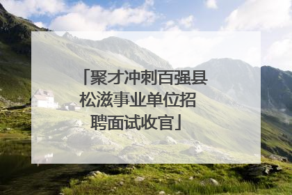 聚才冲刺百强县 松滋事业单位招聘面试收官