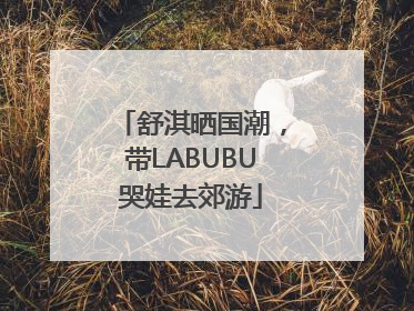 舒淇晒国潮，带LABUBU哭娃去郊游