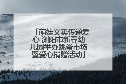 萌娃义卖传递爱心 浏阳市新翼幼儿园举办跳蚤市场暨爱心捐赠活动