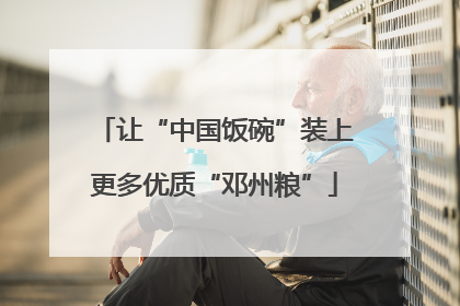 让“中国饭碗”装上更多优质“邓州粮”