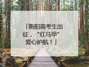 衡阳高考生出征，“红马甲”爱心护航！