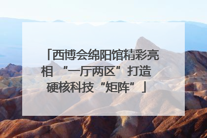 西博会绵阳馆精彩亮相 “一厅两区”打造硬核科技“矩阵”