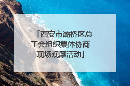 西安市灞桥区总工会组织集体协商现场观摩活动