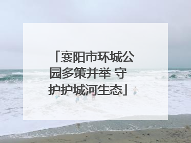 襄阳市环城公园多策并举 守护护城河生态
