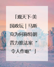 观天下·美国政坛｜马斯克为何称特朗普力推法案“令人作呕”