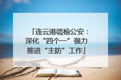 连云港赣榆公安：深化“四个一”强力推进“主防”工作