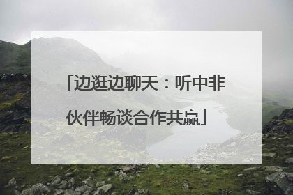边逛边聊天：听中非伙伴畅谈合作共赢