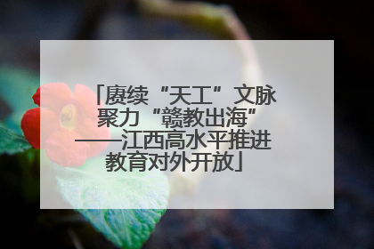 赓续“天工”文脉 聚力“赣教出海”——江西高水平推进教育对外开放