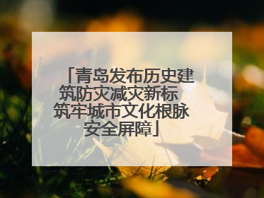 青岛发布历史建筑防灾减灾新标 筑牢城市文化根脉安全屏障