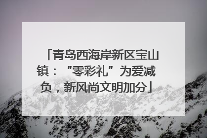 青岛西海岸新区宝山镇：“零彩礼”为爱减负，新风尚文明加分