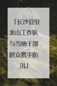 长沙县驻龙山工作队与当地干部群众携手防汛