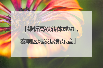 雄忻高铁转体成功，奏响区域发展新乐章